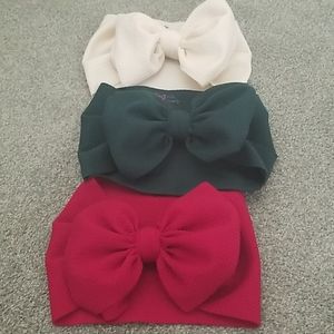 Set of 3 Baby Headwrap (Big Bow)